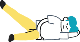 姿勢（体の土台）を整えている様子