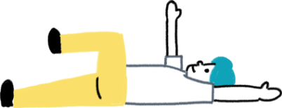 姿勢（体の土台）を整えたうえで、動きをよくしている様子